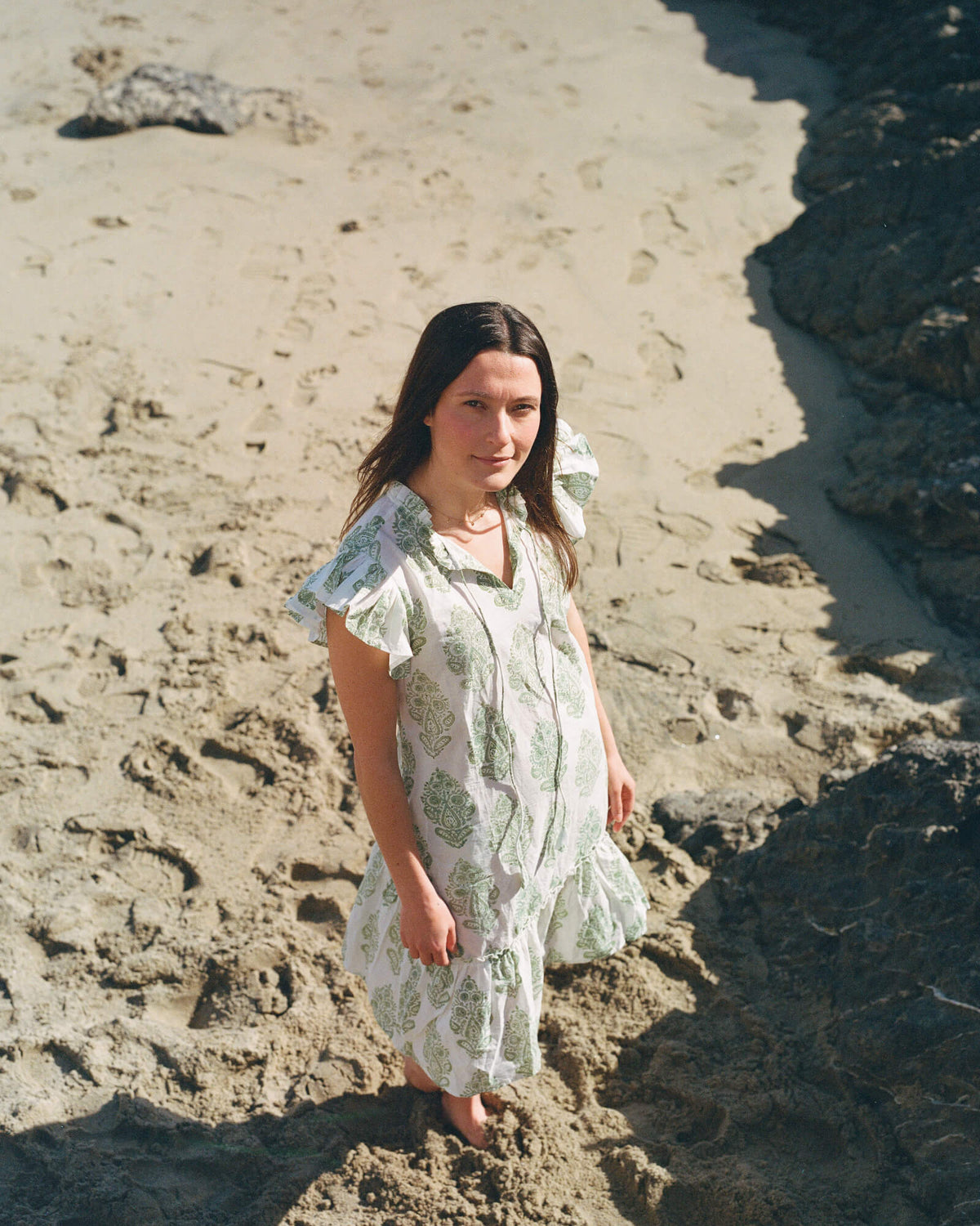 Green Floral Dress