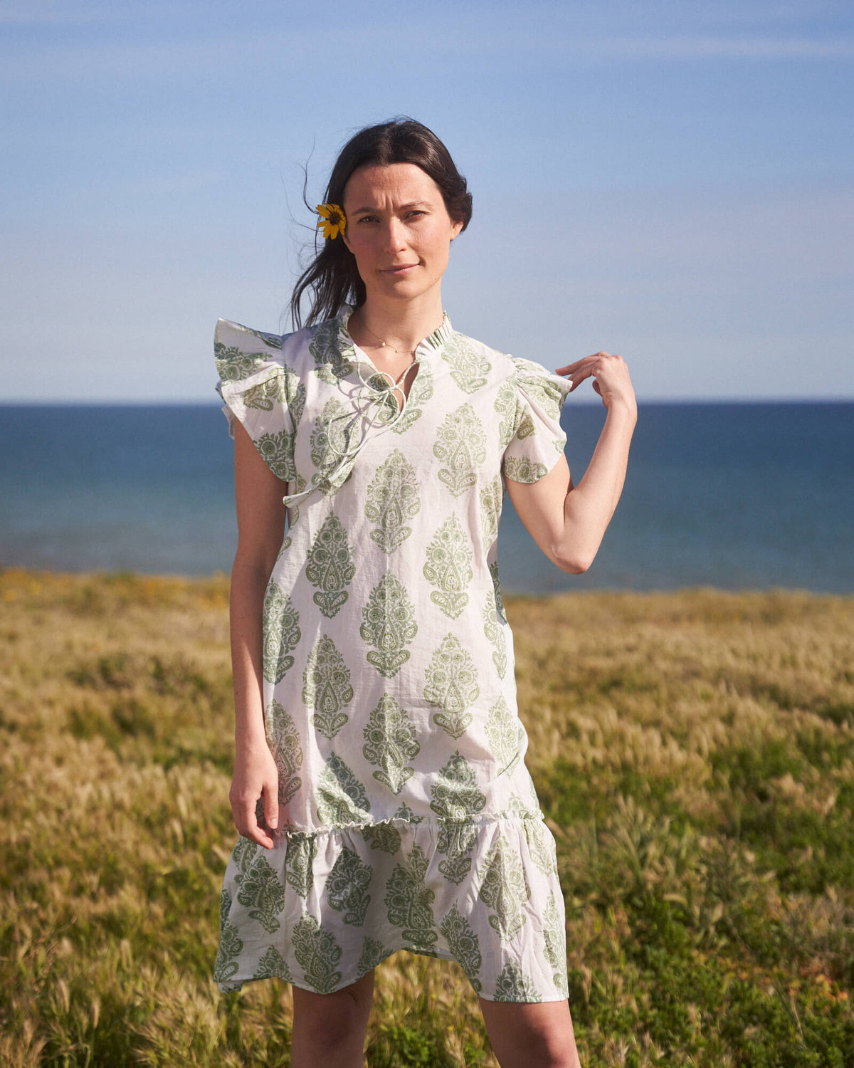 Green Floral Dress