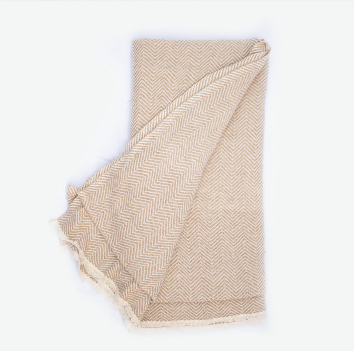 The Bea Honey Cashmere Throw